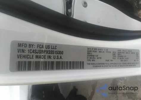 2025 Jeep Wagoneer L Series Ii 4X4 z USA, uszkodzony, nr VIN 1C4SJSBPXSS515350